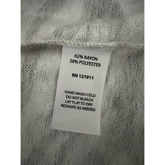 LNA Clothing Cut Out Top Gray White Zebra Print Size Small - Picture 7 of 8